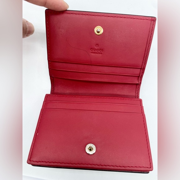 Gucci GG Monogram coated leather Supreme Blooms Blue bifold wallet/hard to find! - Picture 3 of 11